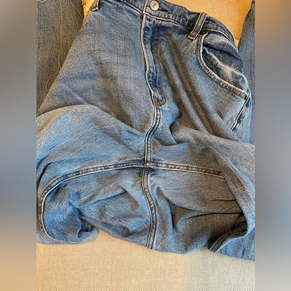 Abercrombie & Fitch 90’s Curve Love Slim Straight Ultra High Rise Size 33/16L - Picture 9 of 14